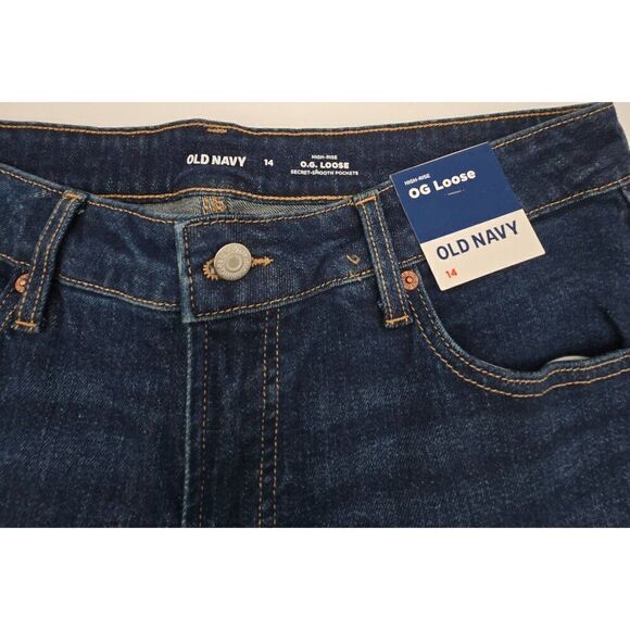 Old Navy OG Loose High-Rise Denim Jeans Size 14 For Women - Picture 5 of 6